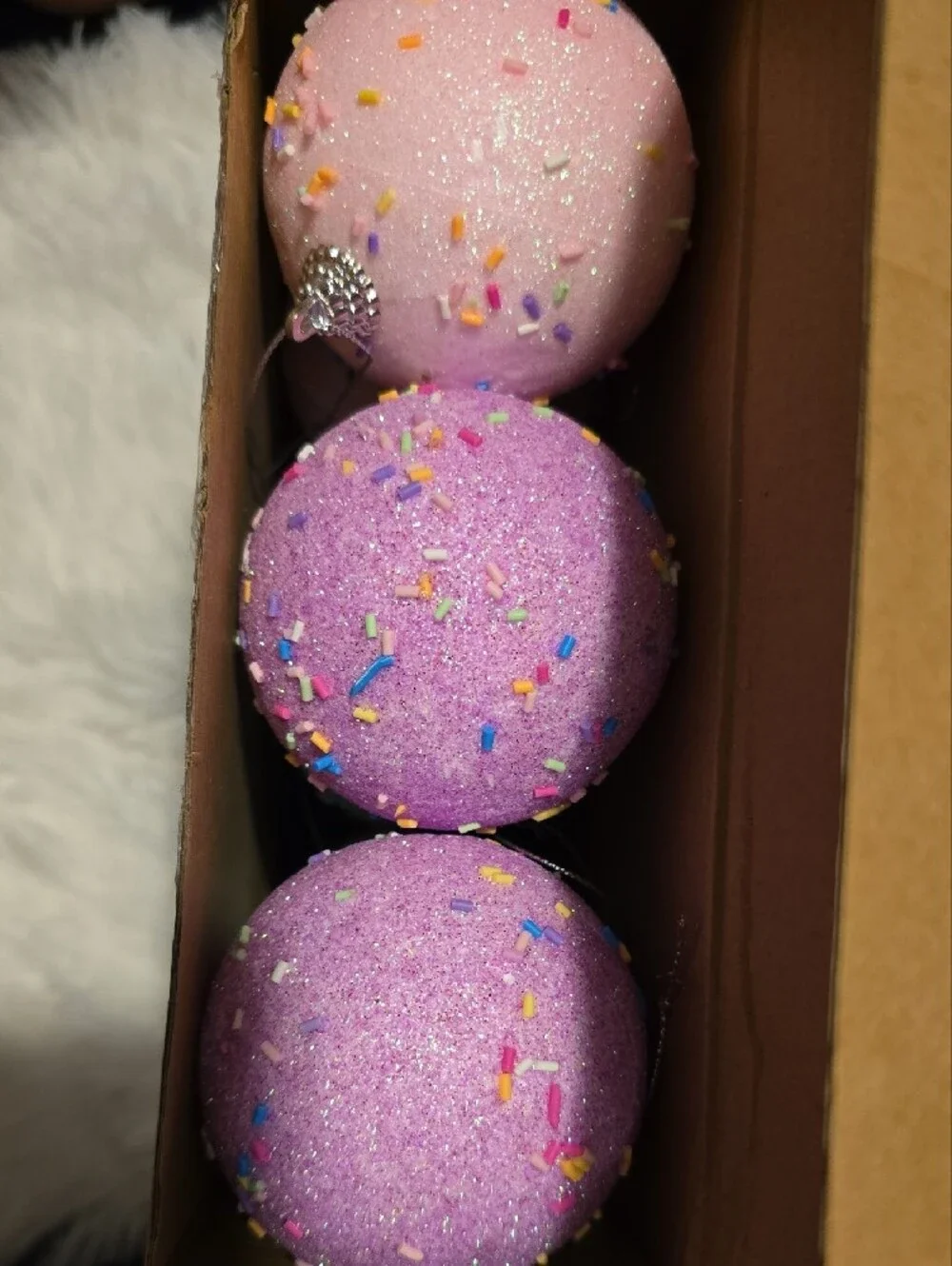 Pastel Party Ball Ornaments - Pink, Green, Blue, Yellow.  12 Count. NWT.